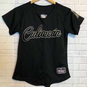 Tomateros De Culiacan Jersey Womens Small S Black Official Mexican Baseball
